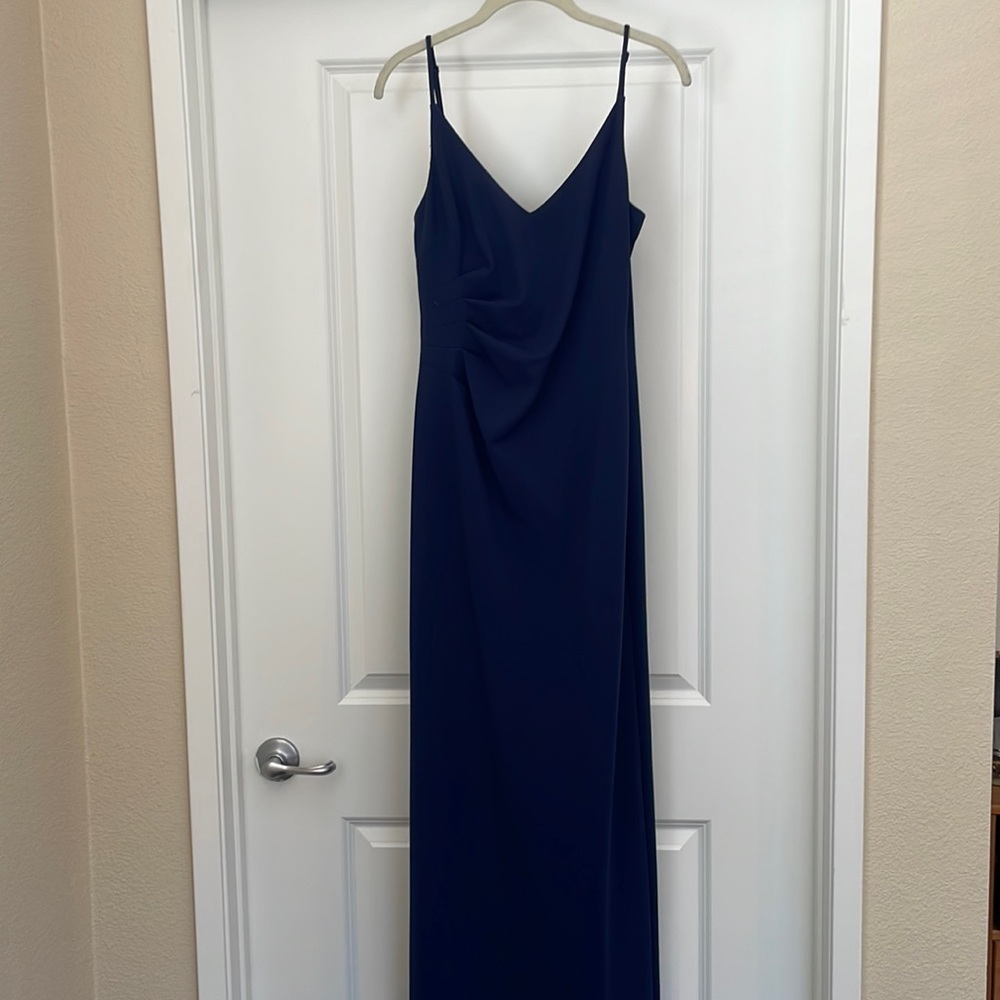 Navy floor length dress